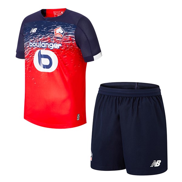 Camiseta Lille OSC Replica Primera Ropa Niños 2019/20 Rojo